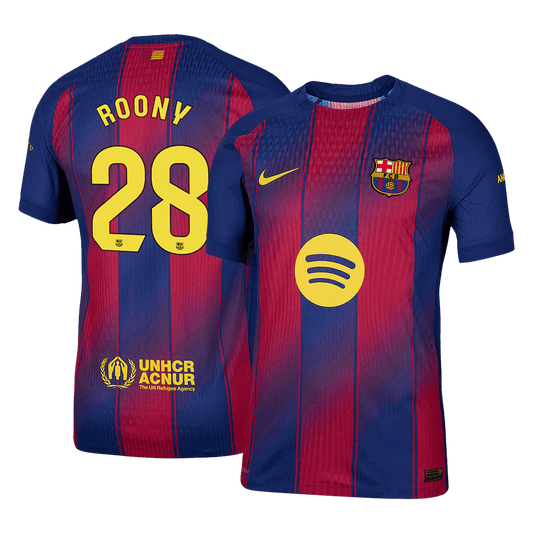 Maglia Gara Barcelona Casa ROONY #28 Uomo 2025/26