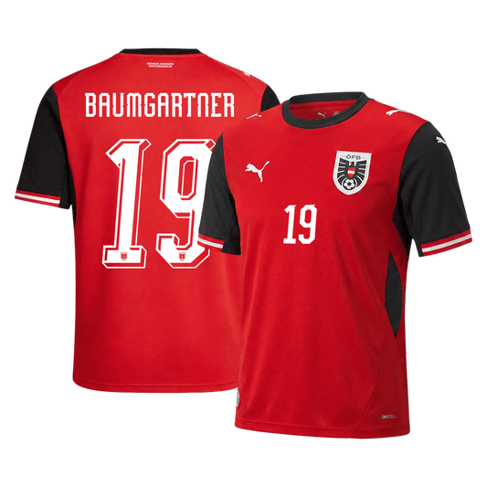 Maglia Replica Austria Casa BAUMGARTNER #19 Uomo 2026