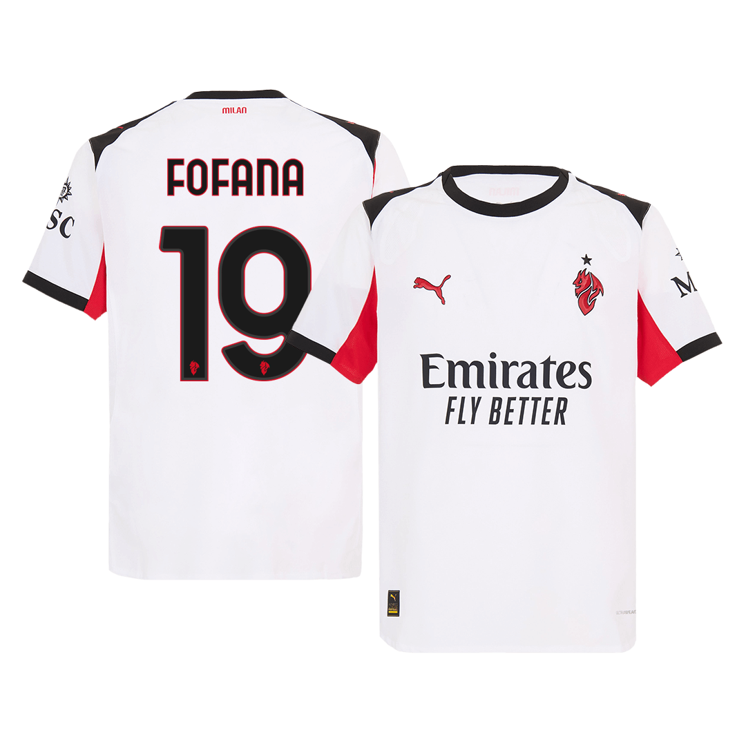 Maglia Gara AC Milan Trasferta FOFANA #19 Uomo 2025/26