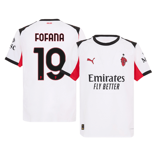 Maglia Gara AC Milan Trasferta FOFANA #19 Uomo 2025/26