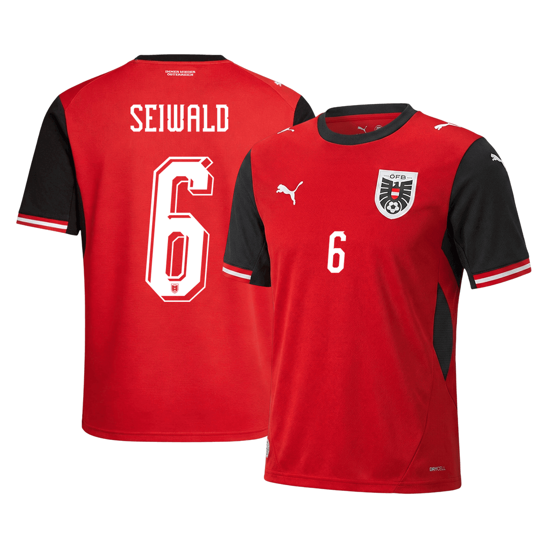 Maglia Replica Austria Casa SEIWALD #6 Uomo 2026