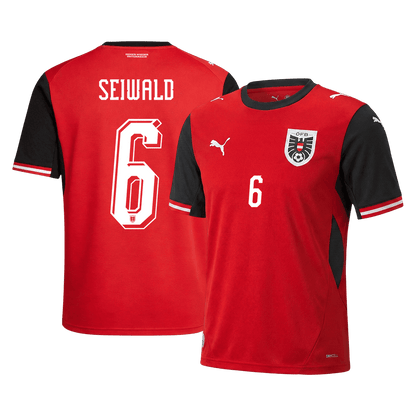 Maglia Replica Austria Casa SEIWALD #6 Uomo 2026