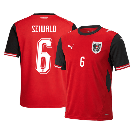 Maglia Replica Austria Casa SEIWALD #6 Uomo 2026