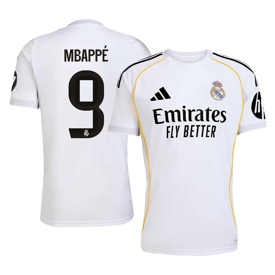 Maglia Replica Real Madrid Casa MBAPPÉ #9 Uomo 2025/26