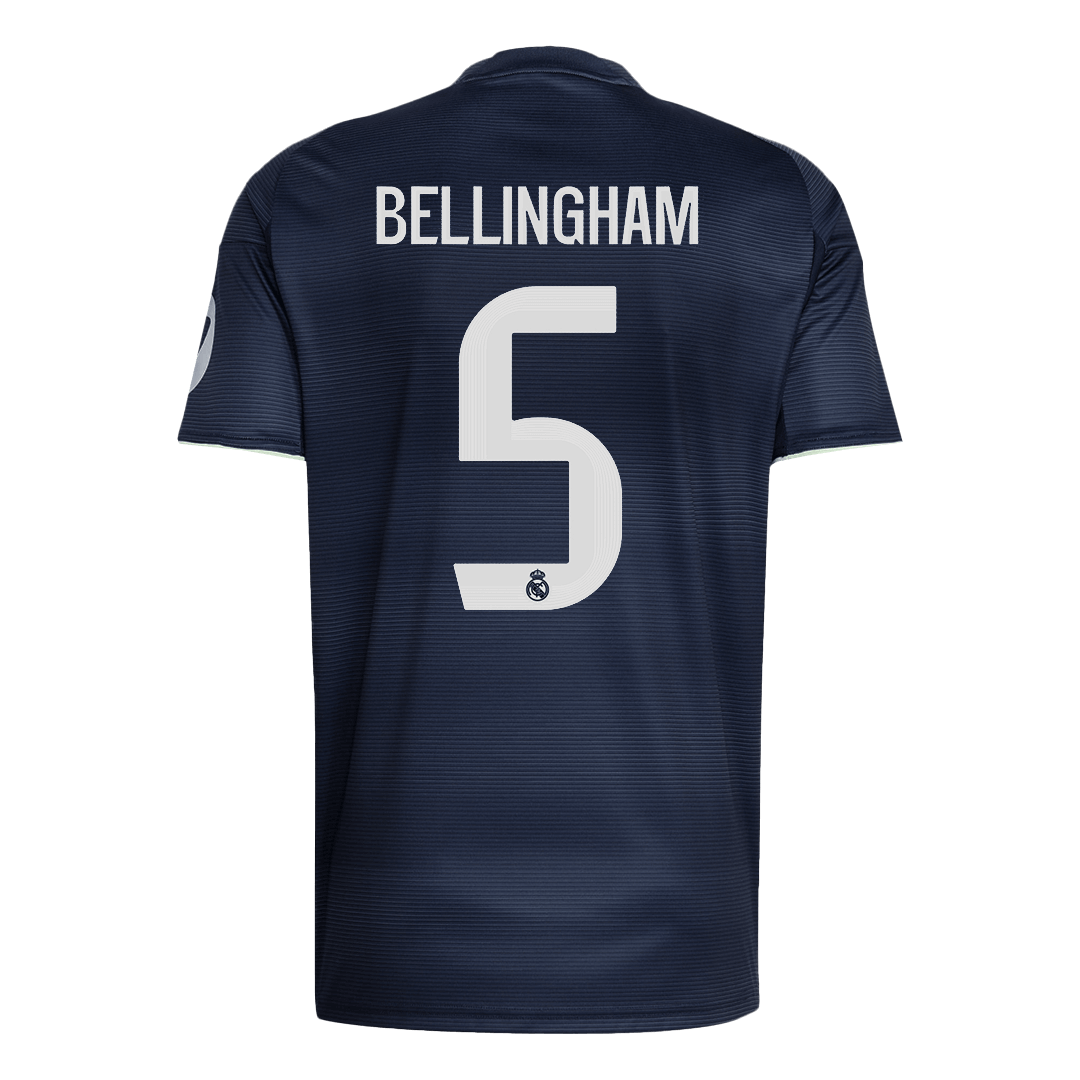 Maglia Replica Real Madrid Trasferta BELLINGHAM #5 Uomo 2025/26