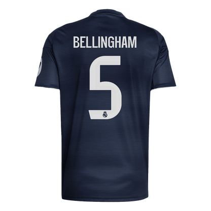 Maglia Replica Real Madrid Trasferta BELLINGHAM #5 Uomo 2025/26