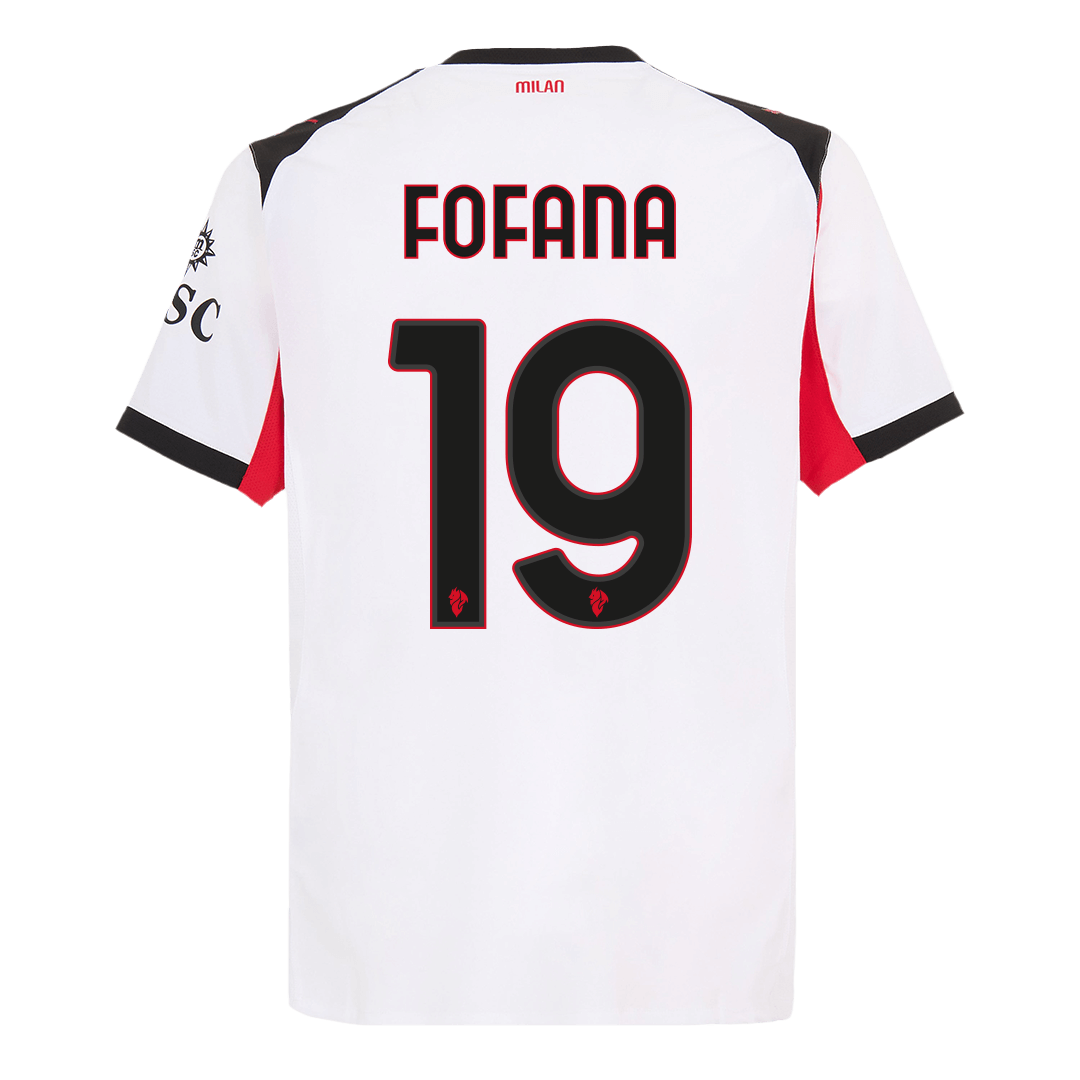 Maglia Gara AC Milan Trasferta FOFANA #19 Uomo 2025/26