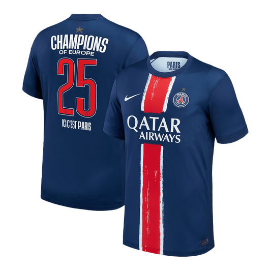 Maglia Replica PSG CHAMPIONS #25 Casa Uomo 2024/25 - UCL
