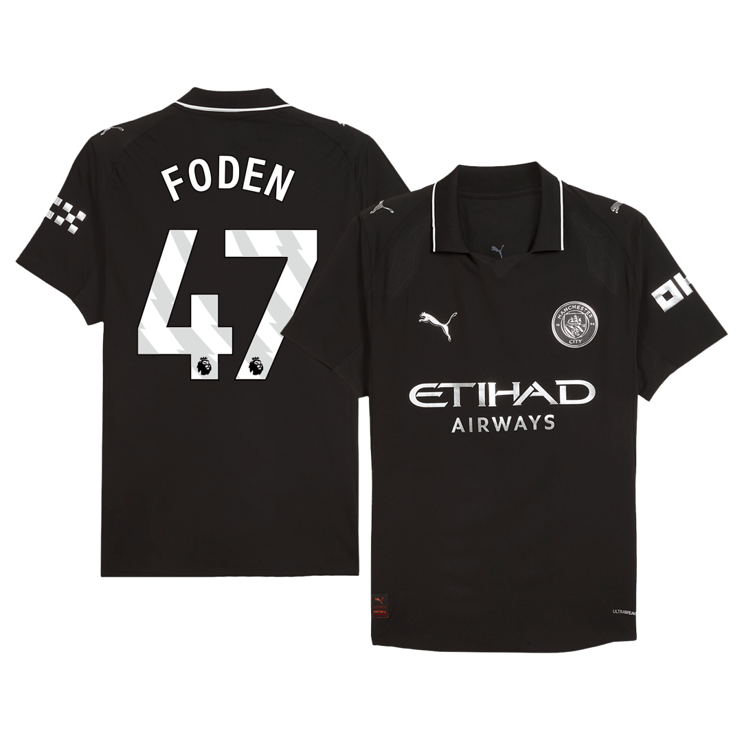 Maglia Gara Manchester City Trasferta FODEN #47 Uomo 2025/26