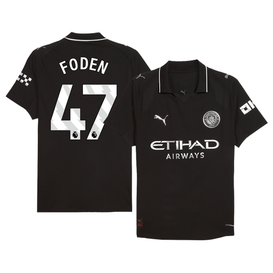 Maglia Gara Manchester City Trasferta FODEN #47 Uomo 2025/26