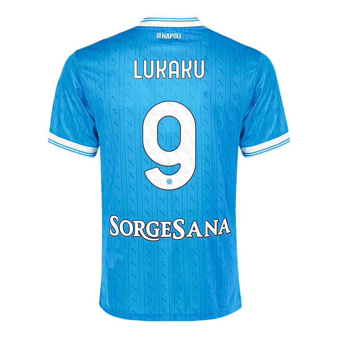 Maglia Replica Napoli Casa LUKAKU #9 Uomo 2025/26