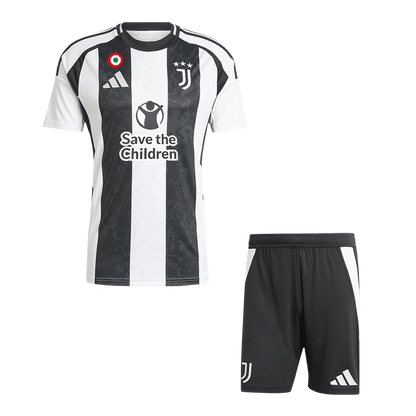 Completo Base Juventus Casa Uomo 2024/25 con Save the Children - 2 Pezzi
