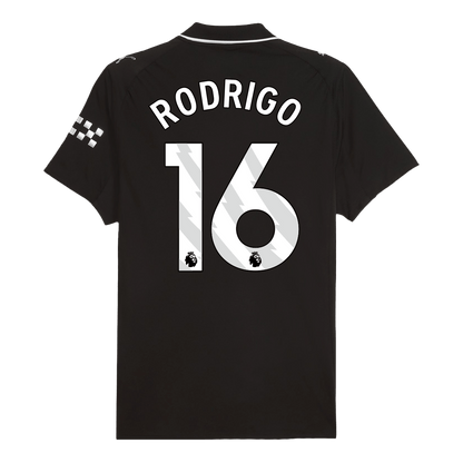Maglia Gara Manchester City Trasferta RODRIGO #16 Uomo 2025/26