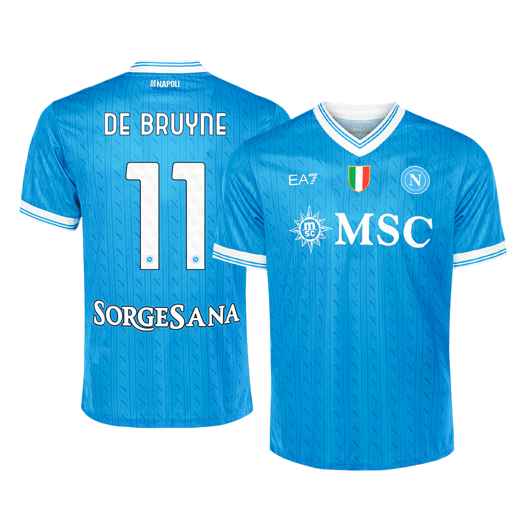 Maglia Replica Napoli Casa DE BRUYNE #11 Uomo 2025/26