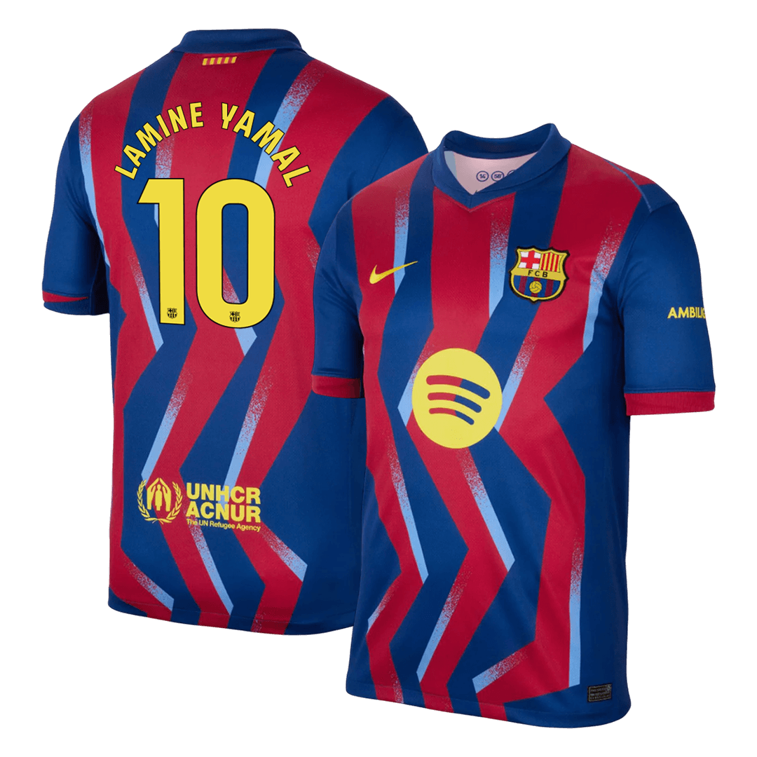 Maglia Replica Barcelona Quarta LAMINE YAMAL #10 Uomo 2025/26