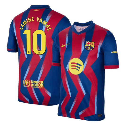 Maglia Replica Barcelona Quarta LAMINE YAMAL #10 Uomo 2025/26