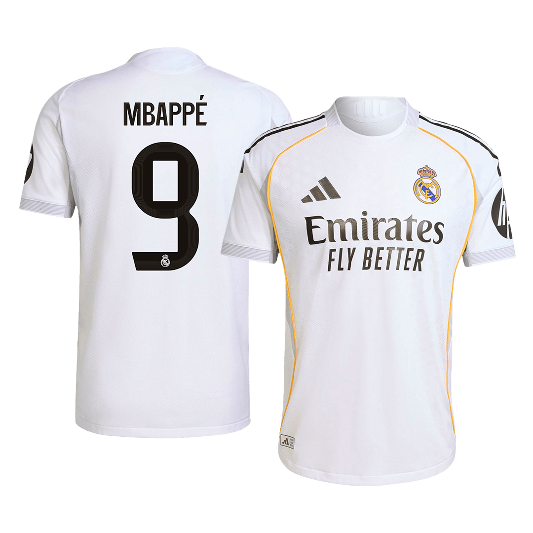 Maglia Gara Real Madrid Casa MBAPPÉ #9 Uomo 2025/26