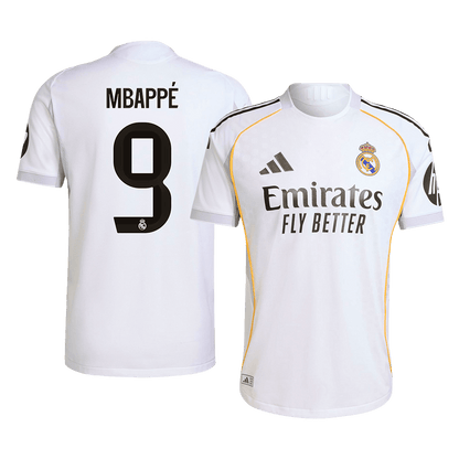 Maglia Gara Real Madrid Casa MBAPPÉ #9 Uomo 2025/26