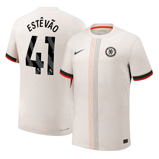Maglia Gara Chelsea Trasferta ESTÊVÃO #41 Uomo 2025/26