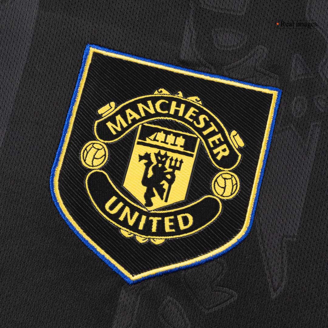 Maglia Replica Manchester United Terza Uomo 2025/26 - Manica Lunga