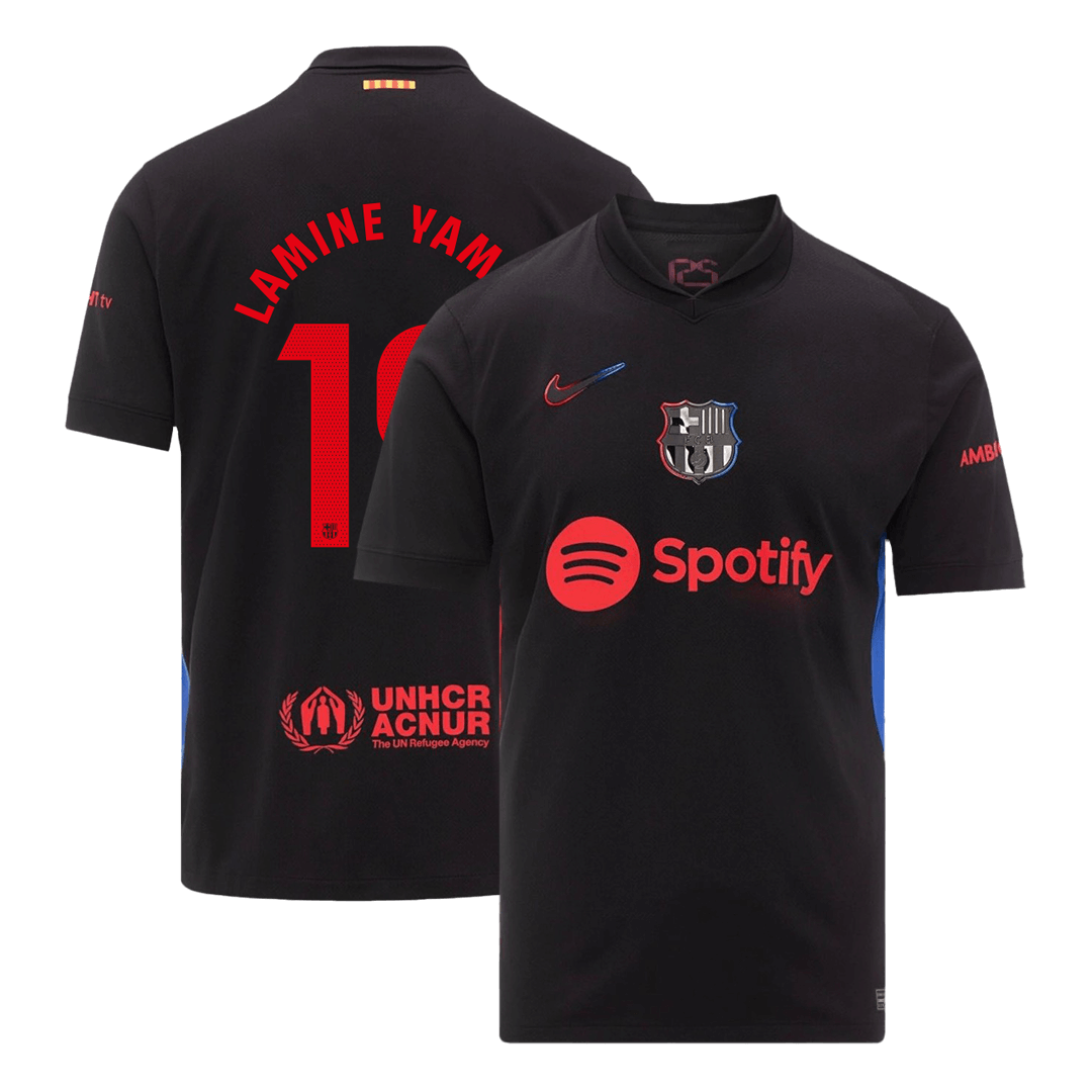 Maglia Replica Barcelona Trasferta LAMINE YAMAL #19 Uomo 2024/25