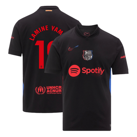 Maglia Replica Barcelona Trasferta LAMINE YAMAL #19 Uomo 2024/25