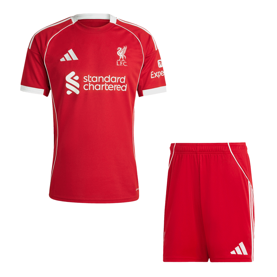 Completo Base Liverpool Casa Uomo 2025/26 - 2 Pezzi