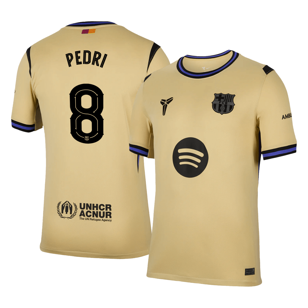 Maglia Replica Barcelona Trasferta PEDRI #8 Uomo 2025/26 - UCL