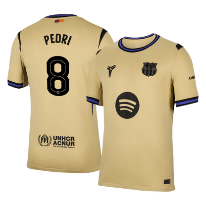 Maglia Replica Barcelona Trasferta PEDRI #8 Uomo 2025/26 - UCL