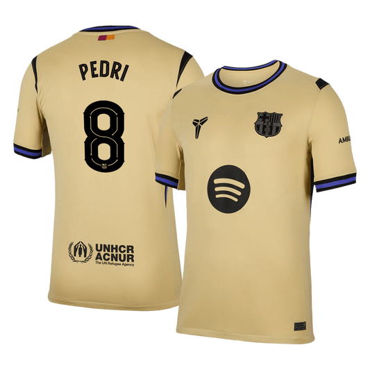 Maglia Replica Barcelona Trasferta PEDRI #8 Uomo 2025/26 - UCL