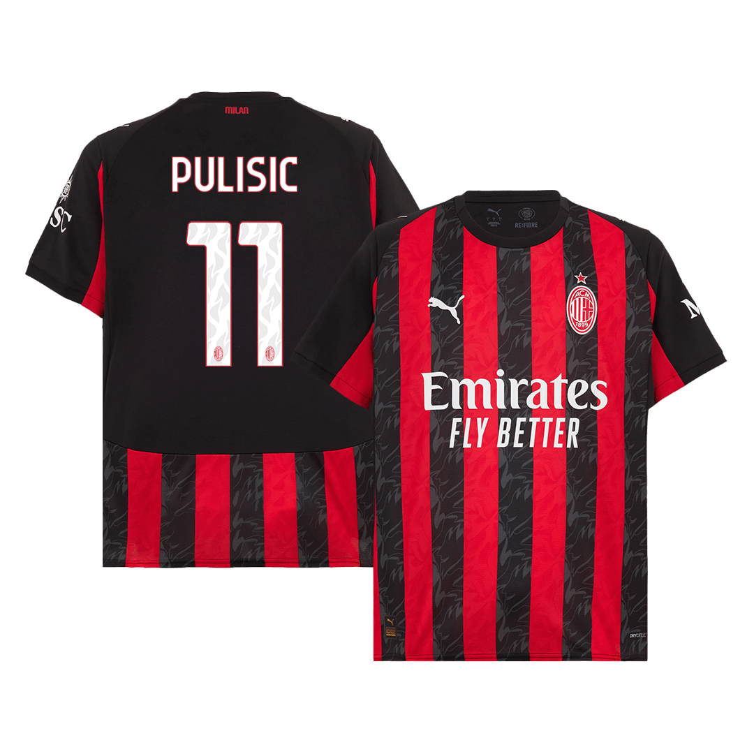 Maglia Replica AC Milan Casa PULISIC #11 Uomo 2025/26