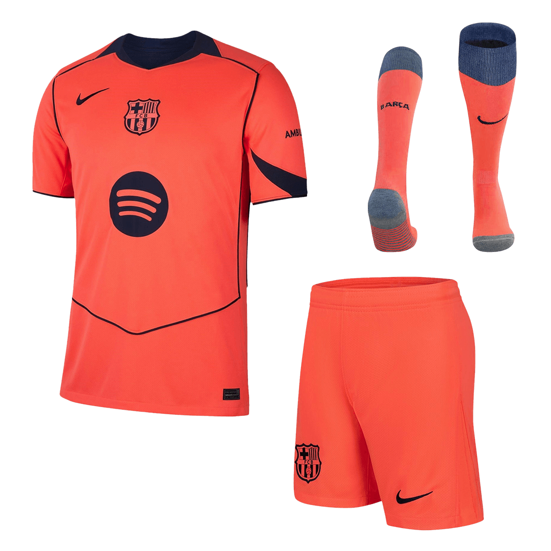 Kit Completo Barcelona Terza Uomo 2025/26 - 3 Pezzi