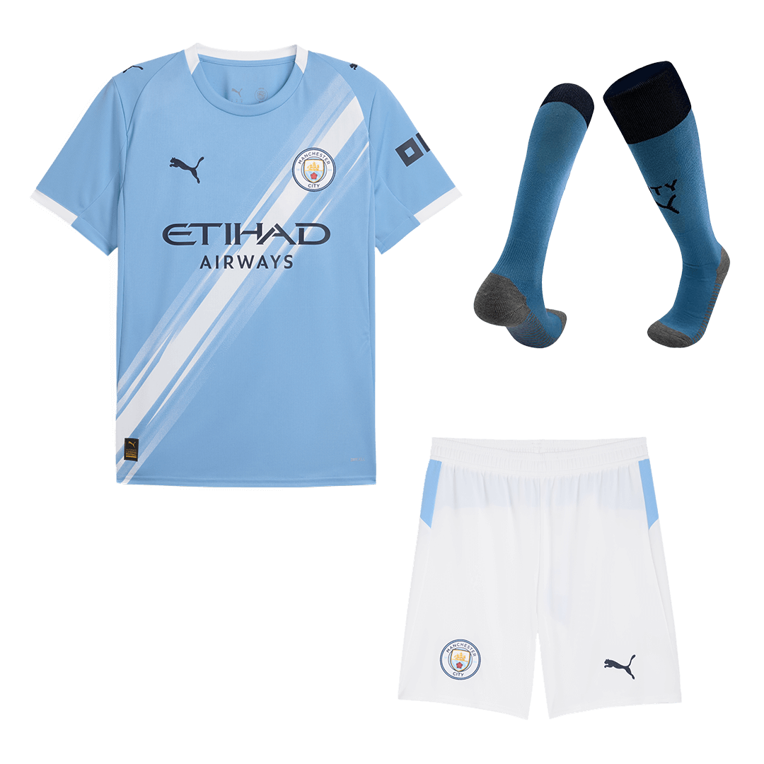Kit Completo Manchester City Casa Uomo 2025/26 - 3 Pezzi
