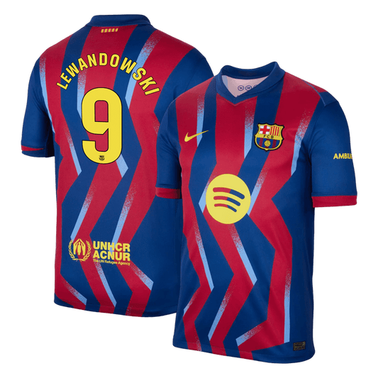 Maglia Replica Barcelona Quarta LEWANDOWSKI #9 Uomo 2025/26