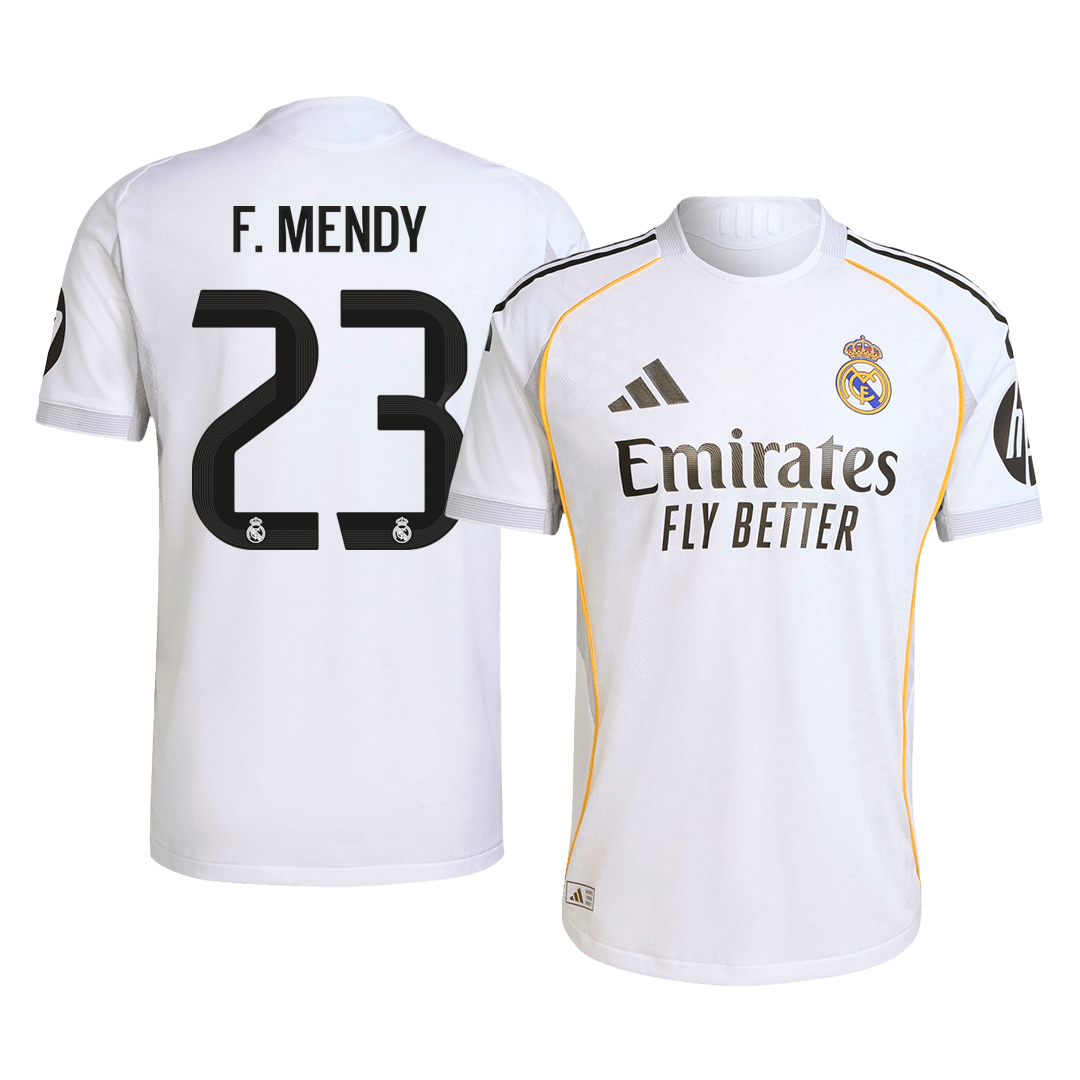 Maglia Gara Real Madrid Casa F.MENDY #23 Uomo 2025/26