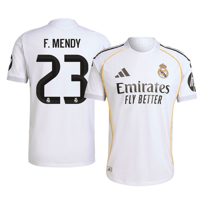 Maglia Gara Real Madrid Casa F.MENDY #23 Uomo 2025/26