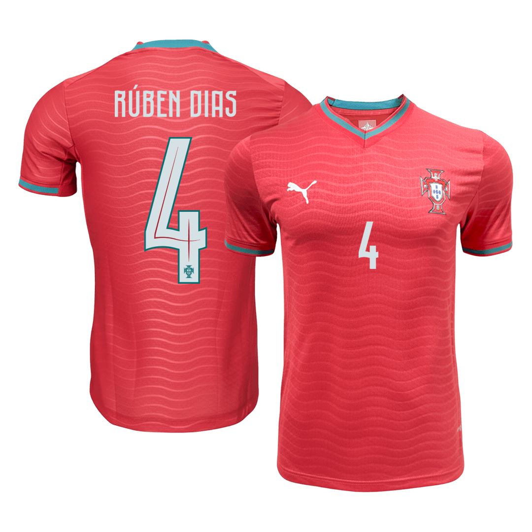 Maglia Gara Portogallo Casa RÚBEN DIAS #4 Uomo 2026