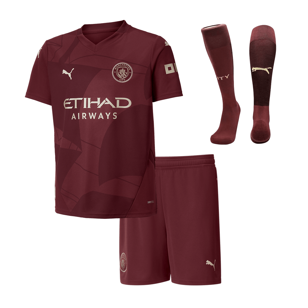 Completo Bambino Manchester City Terza 2024/25 - 3 Pezzi
