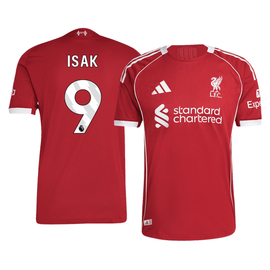 Maglia Gara Liverpool Casa ISAK #9 Uomo 2025/26