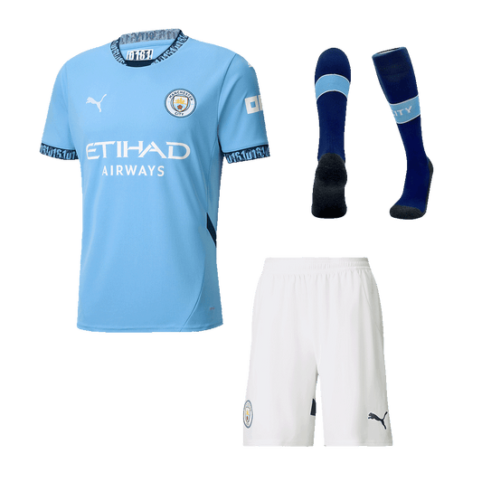 Kit Completo Manchester City Casa Uomo - 3 Pezzi