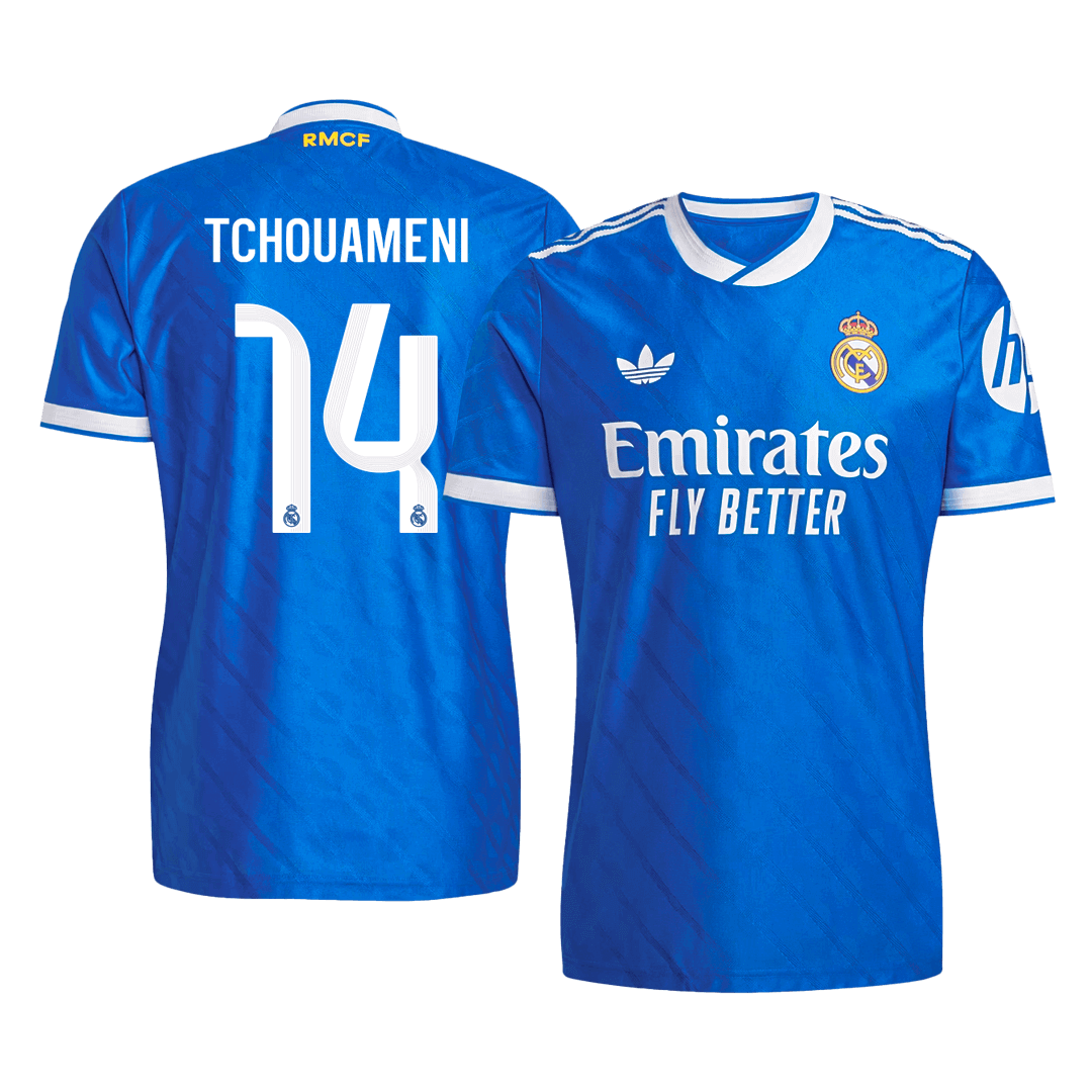 Maglia Gara Real Madrid Terza TCHOUAMENI #14 Uomo 2025/26