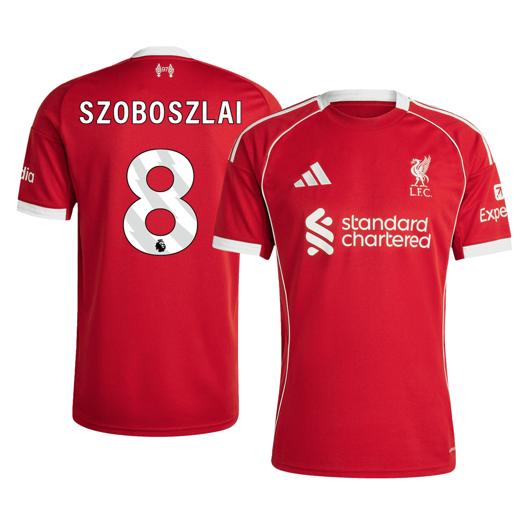 Maglia Replica Liverpool Casa SZOBOSZLAI #8 Uomo 2025/26