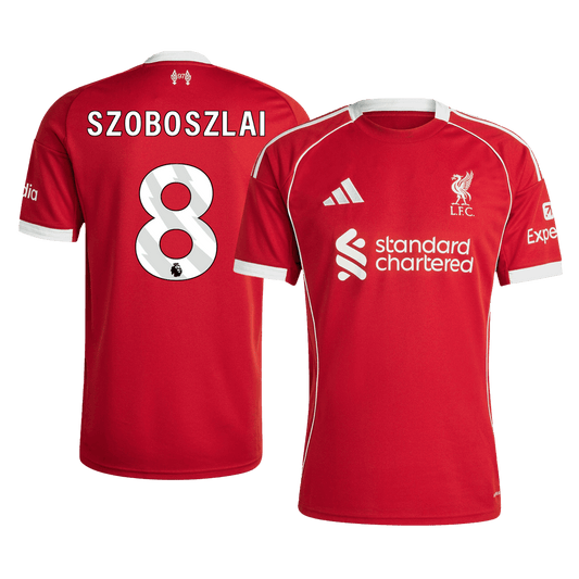 Maglia Replica Liverpool Casa SZOBOSZLAI #8 Uomo 2025/26