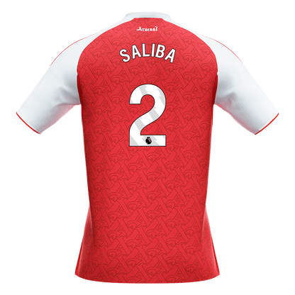 Maglia Replica Arsenal Casa SALIBA #2 Uomo 2025/26