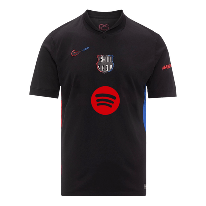 Maglia Replica Barcelona Trasferta LAMINE YAMAL #19 Uomo 2024/25 - Spotify Logo Without Text